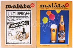 1998-2000 Maláta sörirodalmi és kocsmakulturális folyóirat 8 db száma + a Sörgyári capriccio c. film...