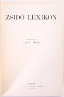 Zsidó Lexikon. Szerk.: Ujvári Péter. Az 1929-es Zsidó Lexikon reprint kiadása. 1987. Kiadói egészvás...