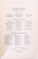 Zsidó Lexikon. Szerk.: Ujvári Péter. Az 1929-es Zsidó Lexikon reprint kiadása. 1987. Kiadói egészvás...