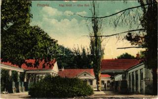 1917 Pöstyén, Piestany; Régi fürdő / Altes Bad / old bathhouse + "Vöröskereszt Hadikórház Pöstyén fürdő" (felületi sérülés / surface damage)