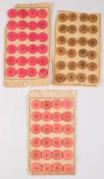3x24 db régi bakelit gomb készlet