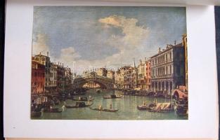 cca 1930 Canaletto és Ilja Repin mappa reprodukciókkal jó állapotban / Canaletto and Ilja Repin albu...