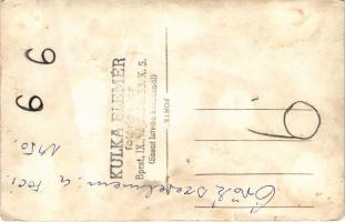 Budapest (?), labdarúgó csapat csoportképe, focisták. Kulka Elemér felvétele / Hungarian football te...