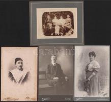 ca 1880-1900 7 db kabinetfotó szép állapotban