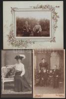 ca 1880-1900 7 db kabinetfotó szép állapotban