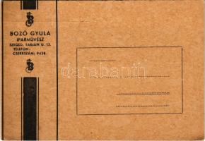 Bozó Gyula iparművész reklámlapja (non PC) (fa)