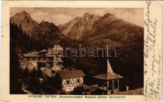 1934 Tátra, Magas-Tátra, Vysoké Tatry; Studenovodské kúpele / Hotel Kohlbach szálloda / hotel (EK)