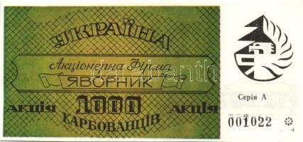 Ukrajna DN 3 db modern részvény 100Gr (2x), 1000Gr (1x) értékben T:I