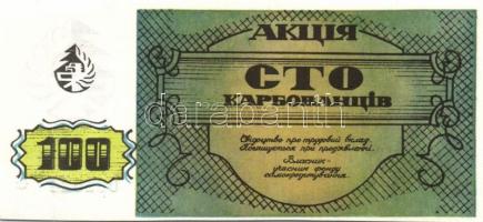 Ukrajna DN 3 db modern részvény 100Gr (2x), 1000Gr (1x) értékben T:I