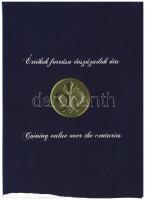 1992-2017(DN) "Magyar Pénzverő" ünnepi emlékérem eredeti karton díszlapon (sérült, hiányos díszlap) T:UNC