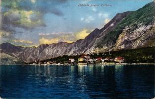 1910 Dobrota, Kotor, Cattaro; seashore, mountains, bay. Purger and Co. (EK)
