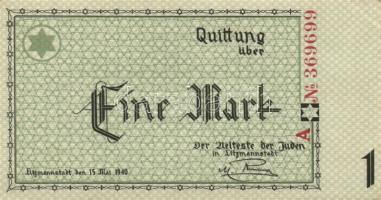 Német 3. Birodalom / Litzmannstadt Getto 1940. 1M T:I