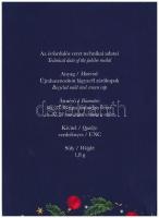 2022. "Magyar Pénzverő" ünnepi emlékérem eredeti karton díszlapon (sérült, hiányos díszlap...