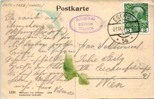 1909 Cheb, Eger; Kaiserburg. Hermann Poy / castle (fl)