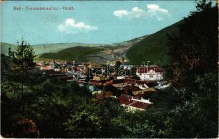 Trencsénteplic, Trencianske Teplice; látkép. Wertheim Zsigmond kiadása / general view (EB)