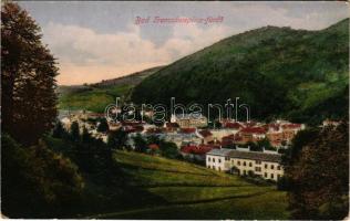 Trencsénteplic, Trencianske Teplice; látkép / general view (kopott sarkak / worn corners)