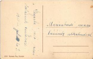 1918 Cheb, Eger; Partie in der unteren Stadt. Hermann Poy / view (EK)