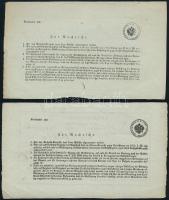 1859-1861 2 db feladóvevény "GRAN" (Gudlin 800 p), luxus minőség