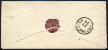 ~1851 Levél 3kr bérmentesítéssel, "ÉRSEKÚJVÁR" átmenő bélyegzéssel, "NEUTRA" - B...