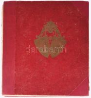 [Guliver utazásai cigarettakép gyűjtő könyv] Voyages de Gulliver's reizen. Victiria Chocolats Confiseries. Bruxelles. Komplett. Sérült vászonkötésben, borítók elváltak. 34x37 cm