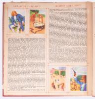 [Guliver utazásai cigarettakép gyűjtő könyv] Voyages de Gulliver's reizen. Victiria Chocolats C...