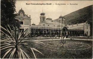 Trencsénteplic, Trencianske Teplice; Gyógyterem. Wertheim Zsigmond kiadása / Kursalon / spa hall (EK)