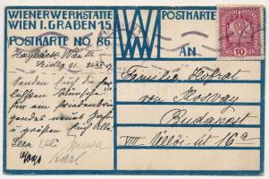 1917 Varietenummer 9: Aldo Mario Brasso, Todessprungkünstler. Wiener Werkstätte No. 86. s: Moriz Jun...