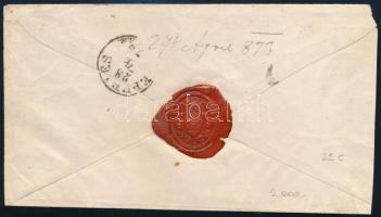 1872.04.26. Könyvnyomású 5kr díjjegyes levél "PEST" - "EPERIES / SÁROS. M."