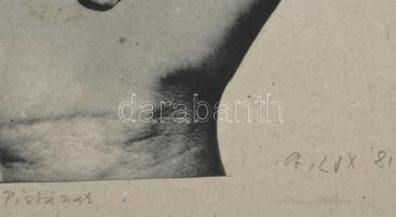 Lux Antal (1935-): Egy-valag 1981. Ofszet, papír. Jelzett, datált, dedikált ( Pistának A. Lux '...