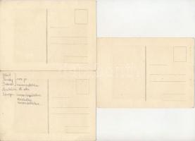 7 db RÉGI magyar történelmi témájú művészlap egy sorozatból: híres emberek / 7 pre-1945 Hungarian hi...