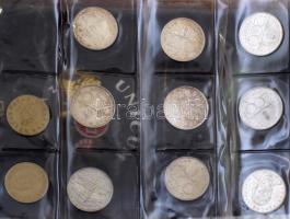 "Nagypapa kincsesládája" régi bőr vasutas(?) táskában, bruttó ~4,2kg súlyban, benne 1992-1...