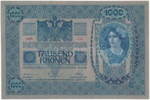 1902. 1000K "1290 23167" felülbélyegzés nélkül T:UNC
Hungary 1902. 1000 Korona "1290...