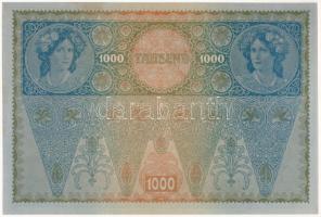 Ausztria 1920 (1902) 1000K "2877 112627" II. kiadás, piros "DEUTSCHÖSTERREICH" f...