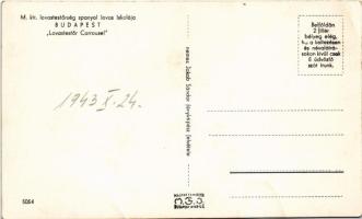 1943 Budapest, M. kir. lovastestőrség spanyol lovas iskolája, Carrousel. Nemes Jakab Sándor felvétel...