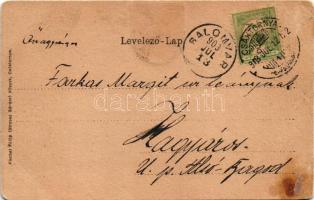 1903 Csáktornya, Cakovec; Zrínyi vár. Szecessziós keret Zrínyi Miklóssal. Fischel Fülöp (Strausz Sán...