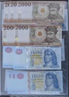 2005. 1000Ft "DB" (3x) sorszámkövetők + 2007. 200Ft "FC" (3x) sorszámkövetők + 2...