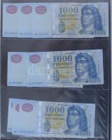 2005. 1000Ft "DB" (3x) sorszámkövetők + 2007. 200Ft "FC" (3x) sorszámkövetők + 2...