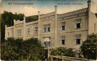 1916 Trencsénteplic, Trencianske Teplice; Viktória nyaraló. Hermann Seibt kiadása / villa (EB)