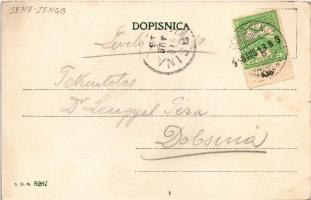 1910 Senj, Zengg; Luka / kikötő, vitorlás hajó / port, sailing ship. S. D. M. 5287 (EK)