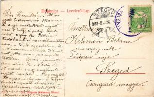 1908 Crikvenica, Cirkvenica; Luka. Magazin Miramare Gönczi / kikötő / Hafen / port (EK)