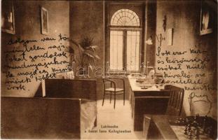 1914 Budapest XI. Szent Imre Kollégium, lakószoba belső. Fehérvári út 17. (ázott szél / wet edge)