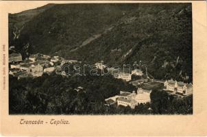 Trencsénteplic, Trencianske Teplice; látkép. Hermann Seibt kiadása / general view (EK)