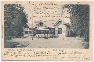 1904 Hódmezővásárhely, sétatéri Vigadó. Reisz bazár kiadása (ázott / wet damage)