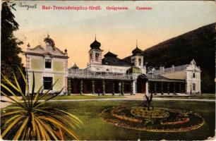 1914 Trencsénteplic, Trencianske Teplice; Gyógyterem. Wertheim Zsigmond kiadása / Cursalon / spa hall (fa)