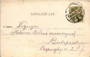 1915 Szeged, Új zsinagóga. Bartos Lipót kiadása (gyűrődések / creases)