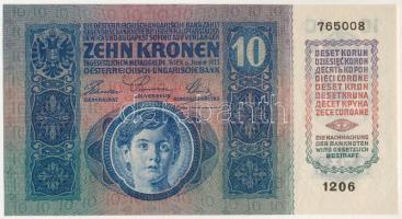 1915. 10K "1206 765008" T:UNC / Hungary 1915. 10 Korona "1206 765008" C:UNC
Ada...
