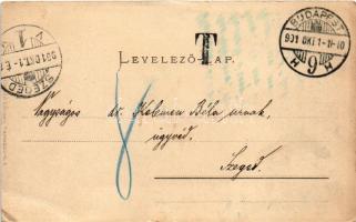 1901 Budapest V. Az új Országház oszlopcsarnoka. Ganz Antal (Budapest) 28. (EB)