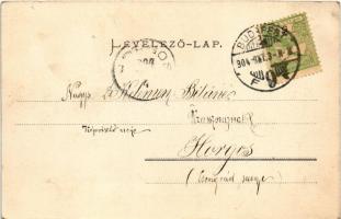 1904 Budapest V. Kossuth Lajos utca, Neumann, Berényi és Frankl üzlete. Ganz Antal 188. (ázott sarka...