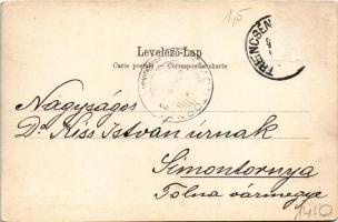 Trencsénteplic, Trencianske Teplice; fürdő reklámja. Skarnitzl kiadása / spa advertisement (Rb)