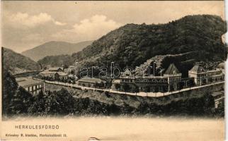 Herkulesfürdő, Baile Herculane; látkép, fürdő. Krizsány R. kiadása / Total / general view, spa (b)